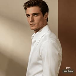 Sơ Mi P195 - Oxford Cotton, Cổ Button Down, Form Relax Fit, Màu Trắng Lịch Lãm, Phong Cách Casual 3