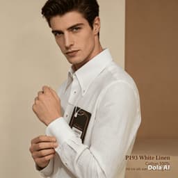 Sơ Mi P193 - Vải Linen Pha Cotton (30/70), Cổ Button Down, Form Relax Fit, Phong Cách Thanh Lịch, Thoải Mái 3