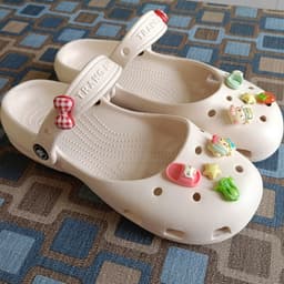 Dép sục dán ballet đính charm dễ thương thời trang cho nữ có quai gài êm chân, 289 3