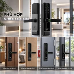 Khóa Điện Tử Laffer LX03 Cửa Gỗ Vân Tay Sinh Trắc - Bảo Hành 36 Tháng - Mở Khóa 5 Cách - TTLock Tiếng Việt 4