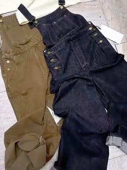 Yếm Jean Dáng Dài Nữ Ống Suông Rộng ,Chất Jean Mềm Đẹp , Mặc Thoáng Mát Cá Tính Năng Động 9