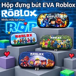 Hộp bút bóp viết EVA siêu nhẹ game nổi tiếng xếp hình blocks và roblox cho bé 2025 1