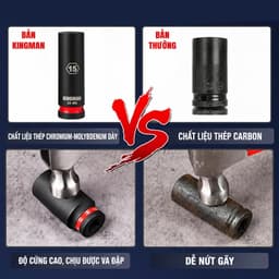 Đầu Tuýp 78mm 1/2 KINGMAN Thép CR-MO Đầu Khẩu Dài Chuyên Nghiệp K414 2