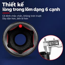 Đầu Tuýp 78mm 1/2 KINGMAN Thép CR-MO Đầu Khẩu Dài Chuyên Nghiệp K414 3