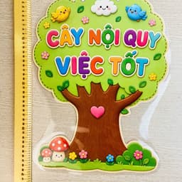 Cây Nội Quy Việc Tốt – Mỗi Ngày Một Việc Tốt, Bộ Trang Trí Lớp Học Mầm Non Tiểu Học, Bảng Nội Quy Lớp Học 5
