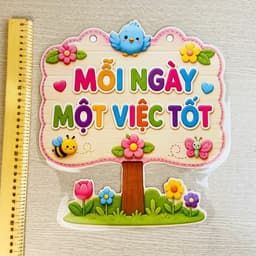 Cây Nội Quy Việc Tốt – Mỗi Ngày Một Việc Tốt, Bộ Trang Trí Lớp Học Mầm Non Tiểu Học, Bảng Nội Quy Lớp Học 6