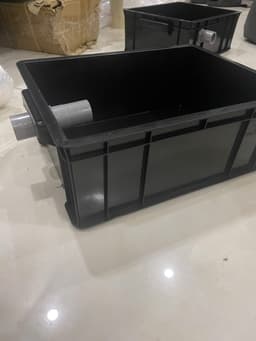 Bộ lọc baki Màu Đen tràn trên cho hồ cá cảnh dưới 500 lít - Kích Thước 34x26x13 - ống vào mặt hông phi 27 5