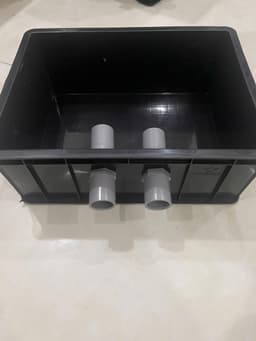 Bộ lọc baki Màu Đen tràn trên cho hồ cá cảnh dưới 500 lít - Kích Thước 34x26x13 - ống vào mặt hông phi 27 6