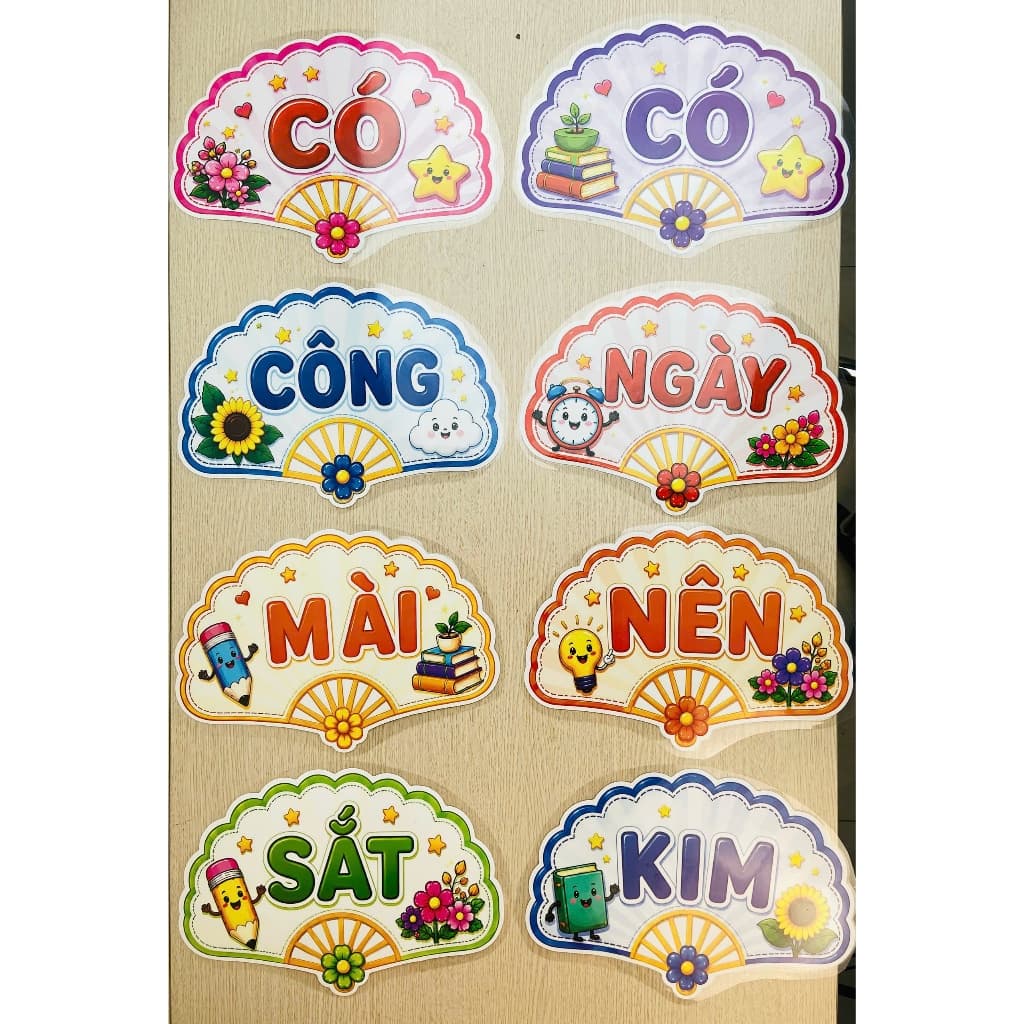 Khẩu Hiệu “Có Công Mài Sắt – Có Ngày Nên Kim” – Trang Trí Lớp Học, Góc Học Tập, Trang Trí Trường Học, Decor Giáo Dục