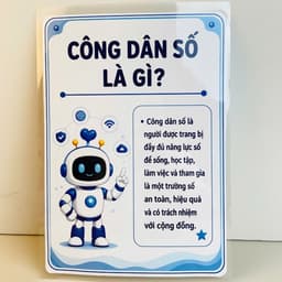 Khung Năng Lực Số – Bộ Trang Trí Khung Năng Lực Số Cho Lớp Học, Trường Học, Giáo Dục Kỹ Năng Số Cho Học Sinh 8