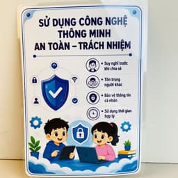 Khung Năng Lực Số – Bộ Trang Trí Khung Năng Lực Số Cho Lớp Học, Trường Học, Giáo Dục Kỹ Năng Số Cho Học Sinh 7