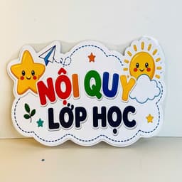 Nội Quy Lớp Học Mẫu 4 – Bảng Nội Quy Trang Trí Lớp Học Mầm Non Tiểu Học, Decor Góc Học Tập, Trường Học 3