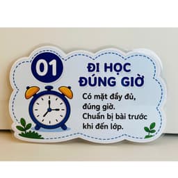 Nội Quy Lớp Học Mẫu 4 – Bảng Nội Quy Trang Trí Lớp Học Mầm Non Tiểu Học, Decor Góc Học Tập, Trường Học 4