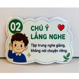 Nội Quy Lớp Học Mẫu 4 – Bảng Nội Quy Trang Trí Lớp Học Mầm Non Tiểu Học, Decor Góc Học Tập, Trường Học 5