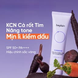 Kem chống nắng Beplain Sunmuse lai vật lý và hóa học bảo vệ da nâng tone SPF 50+ PA++++ 5