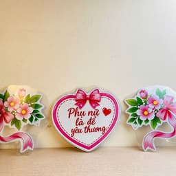 Set Trang Trí Chào Mừng 20/10 – Trang Trí Ngày Phụ Nữ Việt Nam, Decor Bảng Lớp Học, Quà Tặng 20/10 Cho Cô Giáo 2