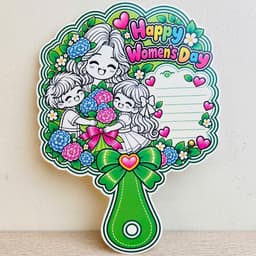 Thiệp Tô Màu 20/10 Mẫu số 5 – Thiệp Tô Màu Tặng Mẹ, Cô Giáo, Thiệp Chúc Mừng Ngày Phụ Nữ Việt Nam 3