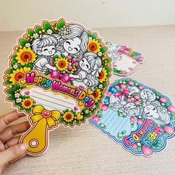 Thiệp Tô Màu 20/10 Mẫu số 5 – Thiệp Tô Màu Tặng Mẹ, Cô Giáo, Thiệp Chúc Mừng Ngày Phụ Nữ Việt Nam 6