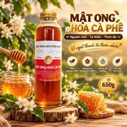 Mật ong hoa cà phê nguyên chất - Dalat Cordyceps - 650 g 2