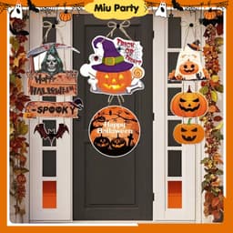 Mẫu Treo Cửa Trang Trí HALLOWEEN, Decor Phông Nền Chụp Ảnh - Miu Party 4