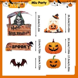Mẫu Treo Cửa Trang Trí HALLOWEEN, Decor Phông Nền Chụp Ảnh - Miu Party 2