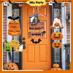 Mẫu Treo Cửa Trang Trí HALLOWEEN, Decor Phông Nền Chụp Ảnh - Miu Party 3