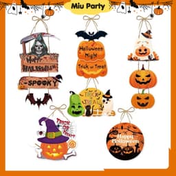 Mẫu Treo Cửa Trang Trí HALLOWEEN, Decor Phông Nền Chụp Ảnh - Miu Party 5
