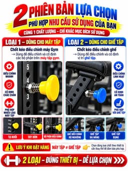 Chốt rút M20 (kèm áo) cho máy tập gym 6