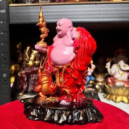 Tượng Phật Di lặc và thiềm thử in 3D . cao 18 cm 2