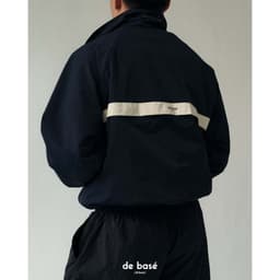 basé JACKET 05 - Áo Khoác Gió Navy Phối Trắng Kem - de basé 3