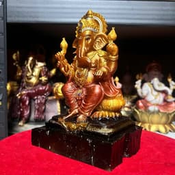 Tượng Thần voi cao cấp . bằng bột đá . cao 15 cm 2