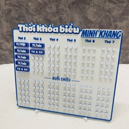 THỜI KHÓA BIỂU IN 3D ĐỒNG BỘ MÀU THEO YÊU CẦU - MÊ 3D 1