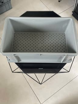 Bộ lọc baki | Màu Xám | Tràn trên cho hồ cá dưới 1500 lít | Kích Thước 46x27x16 | Ống in mặt trước phi 34 6