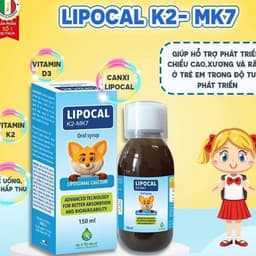 Canxi Sinh học LIPOCAL K2-MK7 giúp bé phát triển chiều cao,phòng còi xương ở trẻ,hấp thụ canxi > BUN BUN SHOP 20 2
