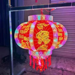 Đèn Lồng Điện Xoay 360 Độ , Cầu Cánh  Rồng  A7 Trang Trí Tết , Decor Tết 2