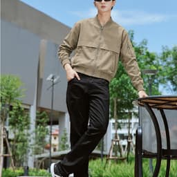 Áo Khoác Bomber Nam Cổ Bo Dệt Cao Cấp - Áo Khoác Dù Nam 2 Lớp Phong Cách Hàn Quốc Lịch Lãm WAJKBF162M 6