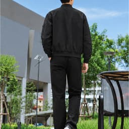 Áo Khoác Bomber Nam Cổ Bo Dệt Cao Cấp - Áo Khoác Dù Nam 2 Lớp Phong Cách Hàn Quốc Lịch Lãm WAJKBF162M 9