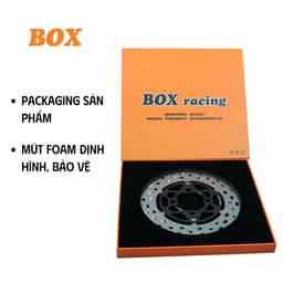 Đĩa Thắng Kiểu Ngôi Sao Box 4 lỗ - 6 lỗ Màu Ghi Size 220mm 3.5mm Inox 420 Phù Hợp Cho Nhiều Dòng Xe 7
