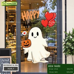 [HỎA TỐC] Decal Dán Trang Trí Cửa Sổ Kính Lễ Hội Halloween - Tấm Decal Tĩnh Điện Dán Tường Trang Trí Cửa Hàng, Cửa Kính 4