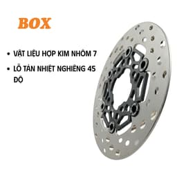 Đĩa Thắng Kiểu Mạng Nhện Box 4 lỗ - 6 lỗ Màu Đen Size 220mm 3.5mm Inox 420 Phù Hợp Cho Nhiều Dòng Xe 4