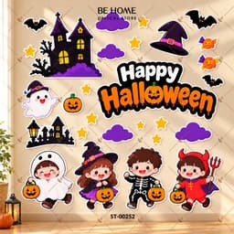 Set Trang Trí Halloween, Dán Tường, Dán Bảng , Góc Check-in - Trang Trí Lớp Học, Cửa Hàng, Spa,Livestream - Behome Decor 2