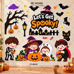 Set Trang Trí Halloween, Dán Tường, Dán Bảng , Góc Check-in - Trang Trí Lớp Học, Cửa Hàng, Spa,Livestream - Behome Decor 3