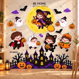 Set Trang Trí Halloween, Dán Tường, Dán Bảng , Góc Check-in - Trang Trí Lớp Học, Cửa Hàng, Spa,Livestream - Behome Decor 5