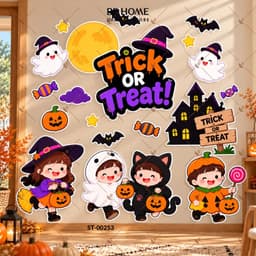 Set Trang Trí Halloween, Dán Tường, Dán Bảng , Góc Check-in - Trang Trí Lớp Học, Cửa Hàng, Spa,Livestream - Behome Decor 1