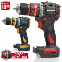 Máy Khoan Pin 3 Chức Năng WORKFIX WF-ID1055BL Không Chổi Than, Lực Siết 55N.m Khoan Tường - Bắn Vít 6