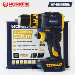 Máy Khoan Pin 3 Chức Năng WORKFIX WF-ID1055BL Không Chổi Than, Lực Siết 55N.m Khoan Tường - Bắn Vít 7