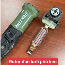 Máy mài góc DEKTON DK-AG800XTD, Động cơ đồng, 800w, chỉnh 6 tốc độ, 12000 v/p, Công tắc bóp 7