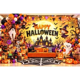 [CÓ KHỔ 4M] Phông Nền Lễ Hội Hóa Trang Có Size Tới 4M, Decor Chụp Ảnh Backdrop Trang Trí Ngày Hội HALLOWEEN - K.I.M2 3