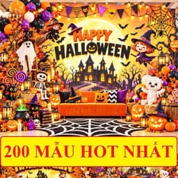 [CÓ KHỔ 4M] Phông Nền Lễ Hội Hóa Trang Có Size Tới 4M, Decor Chụp Ảnh Backdrop Trang Trí Ngày Hội HALLOWEEN - K.I.M2 1