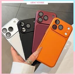 Ốp Lưng iPhone Ins Mạ Điện Lưng Da Cừu Biến Hình 18PM Bảo Vệ Camera Cho Iphone 11 12 13 14 15 16 17 18 Pro Max Plus 1